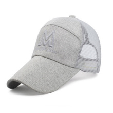 Multi-Panel 100% Cotton Baseball Cap with Zipper